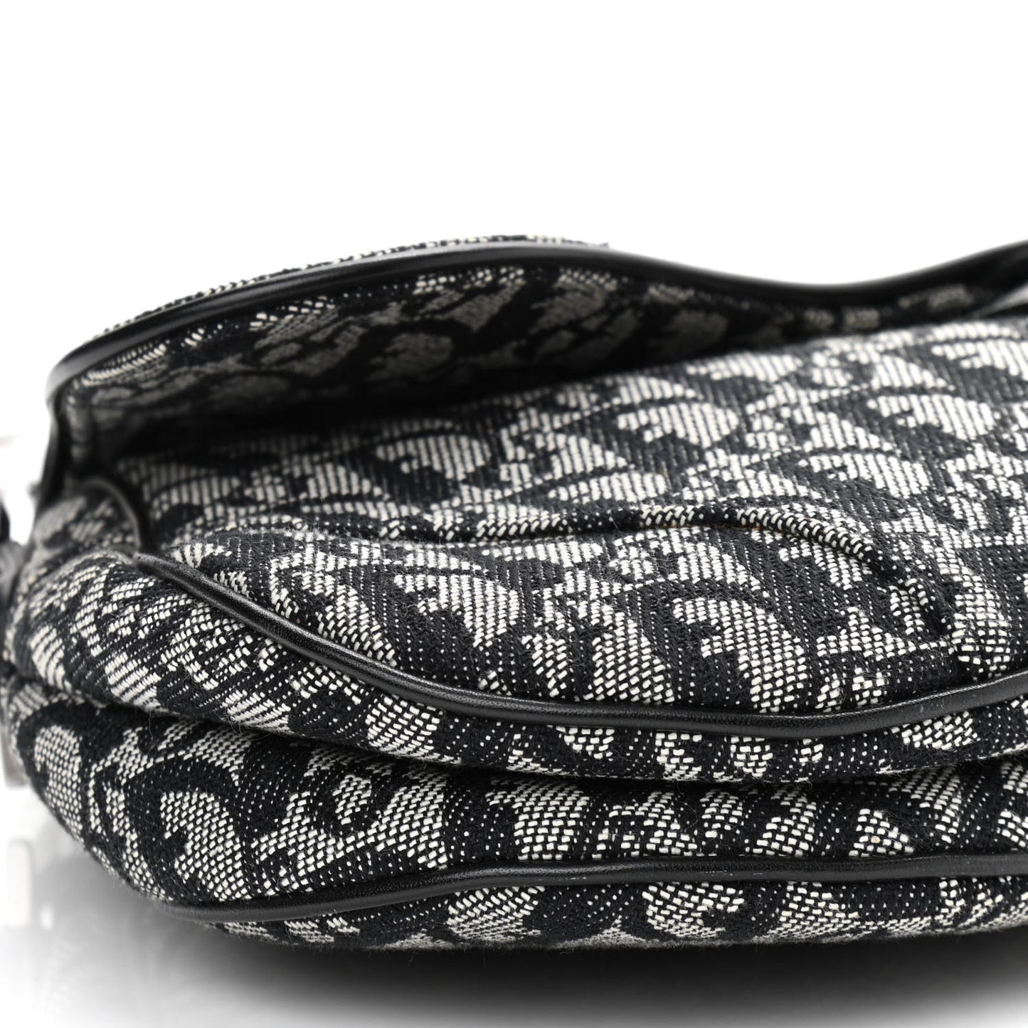 Monogram Saddle Bag Black