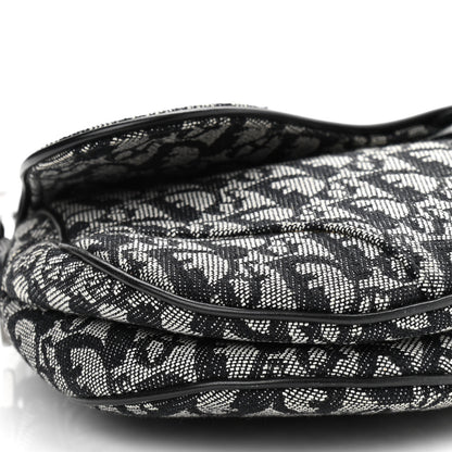 Christian Dior Monogram Saddle Bag Black 9 of 10