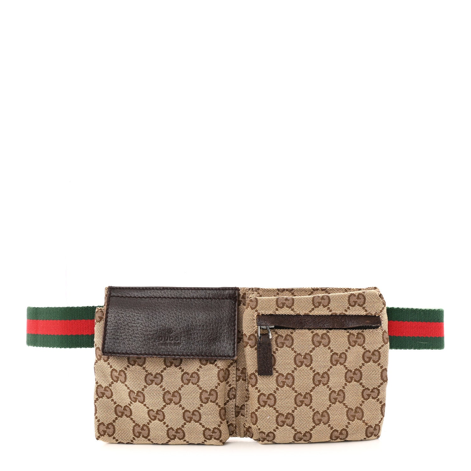 Gucci Monogram Web Belt Bag Dark Brown 1 of 10