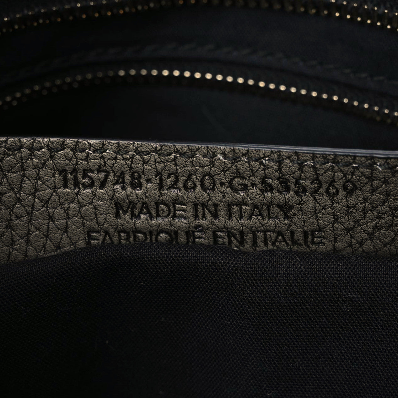 Grained Calfskin Classic Gold Hardware City Ombre Grey Gradient