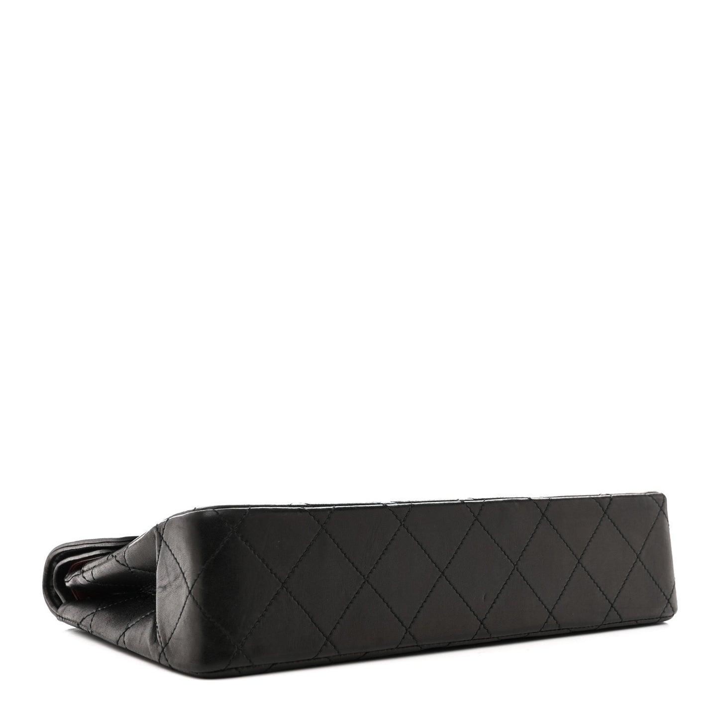 Lambskin Quilted Medium Single Flap Black