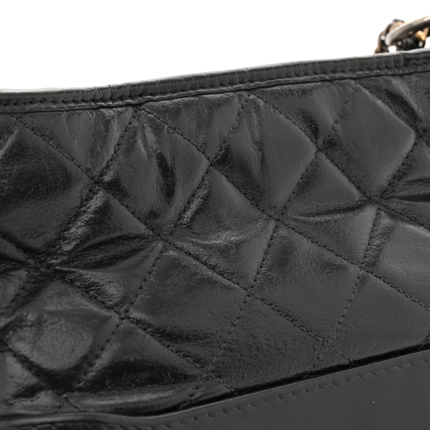 Chanel Aged Calfskin Quilted Small Gabrielle Hobo Black 11 of 11