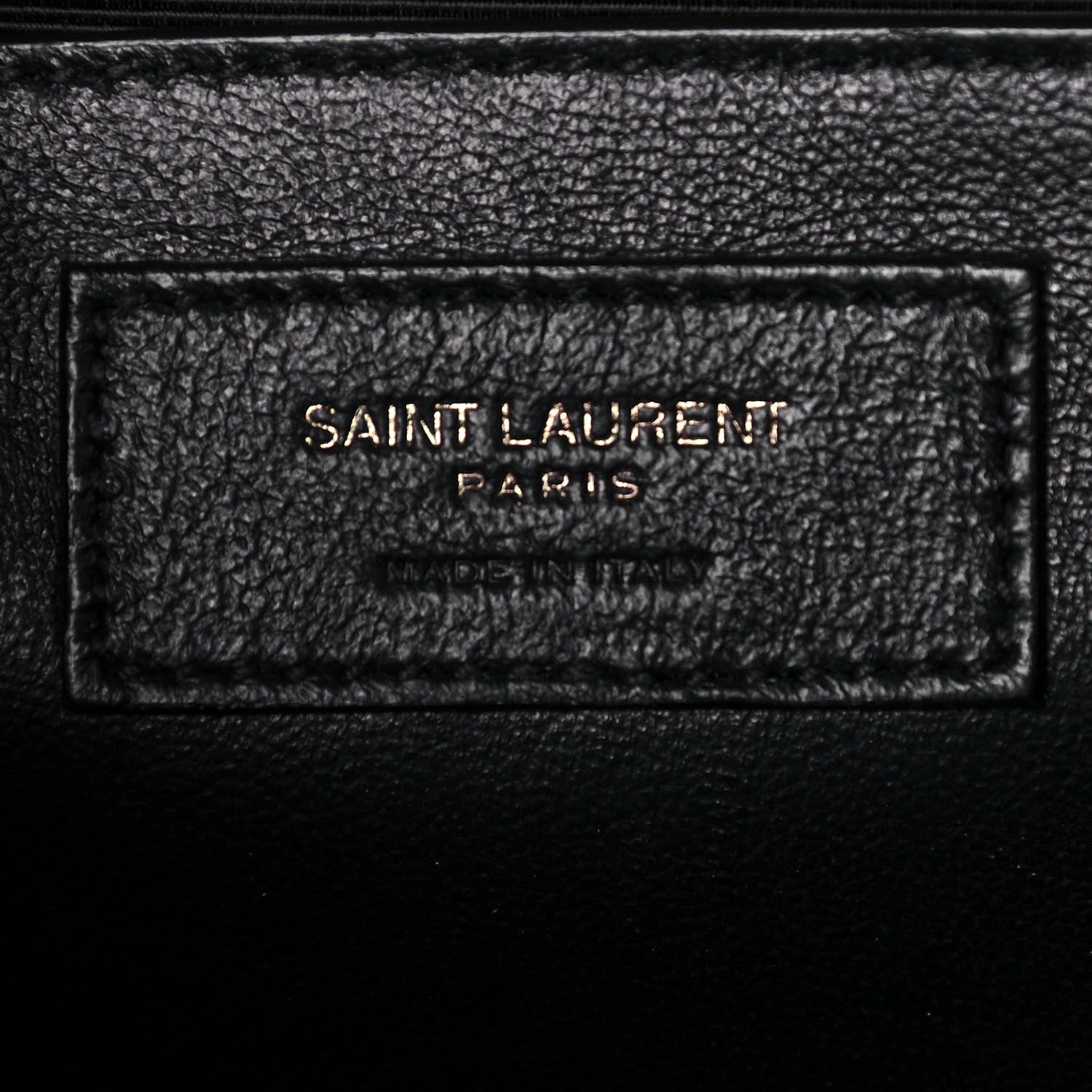 Saint Laurent Grain De Poudre Textured Mixed Matelasse Triquilt Medium Monogram Satchel Black 6 of 11