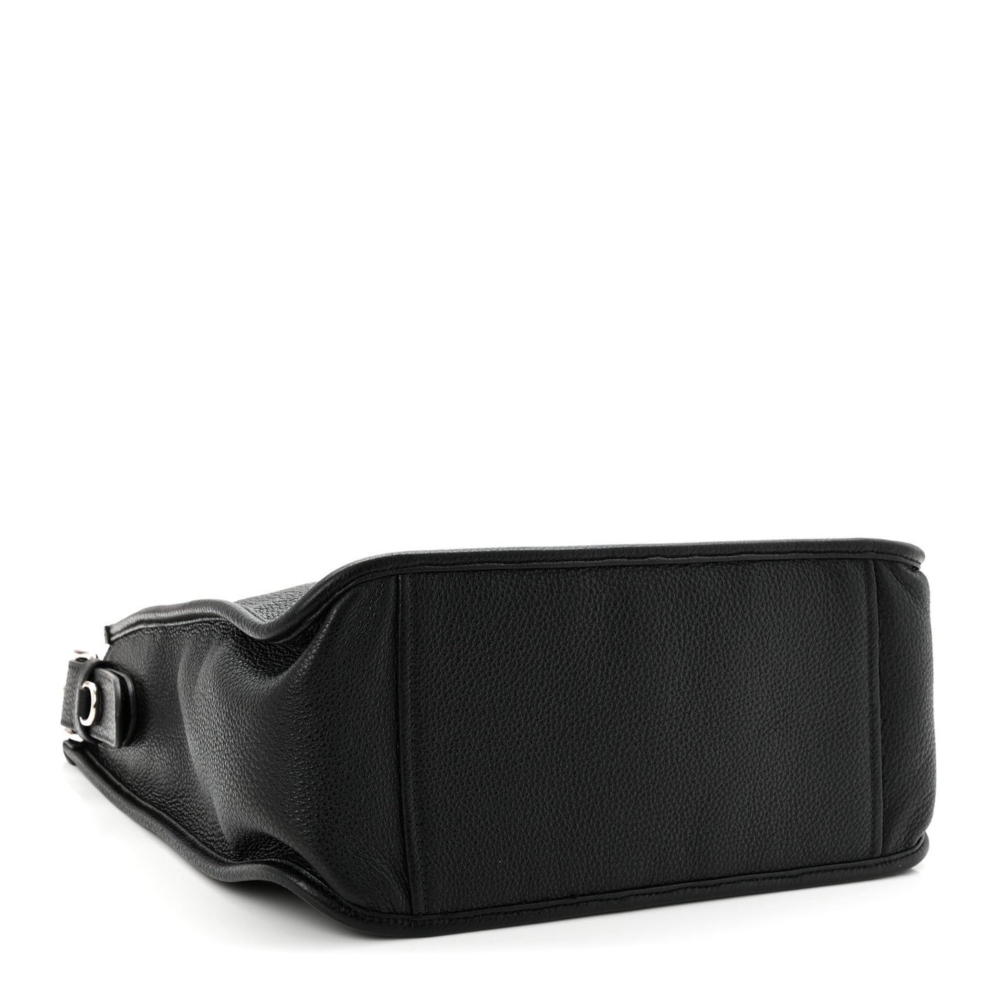 Vitello Daino Soft Hobo Messenger Bag Black