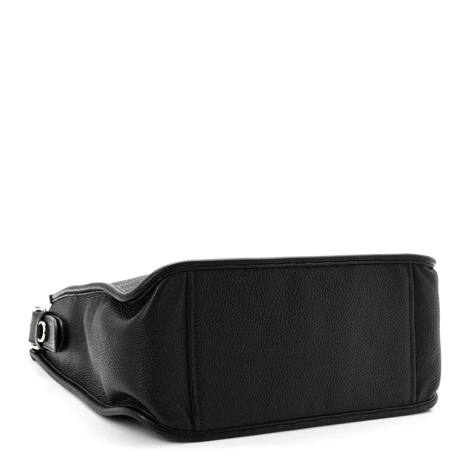 Prada Vitello Daino Soft Hobo Messenger Bag Black 4 of 11
