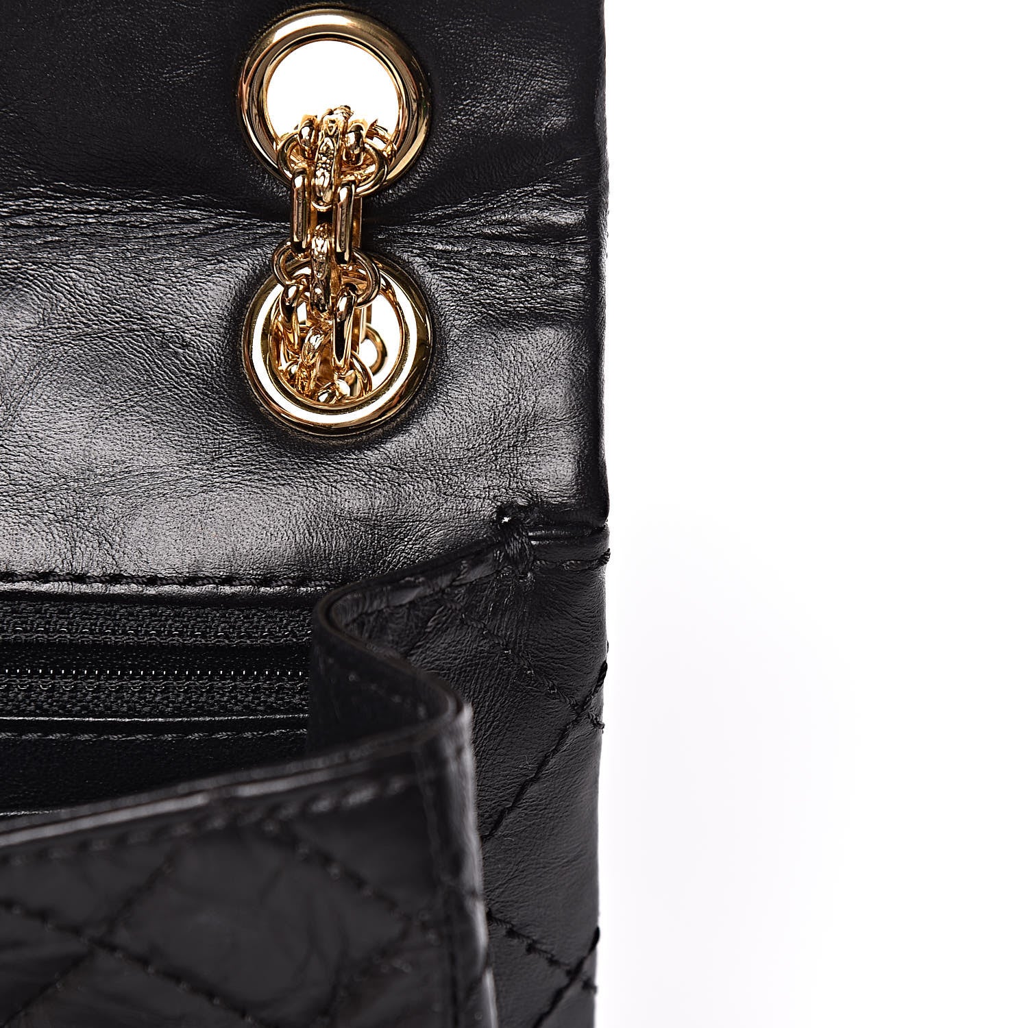 Chanel Aged Calfskin Quilted 2.55 Reissue Mini Flap Black 3 of 14