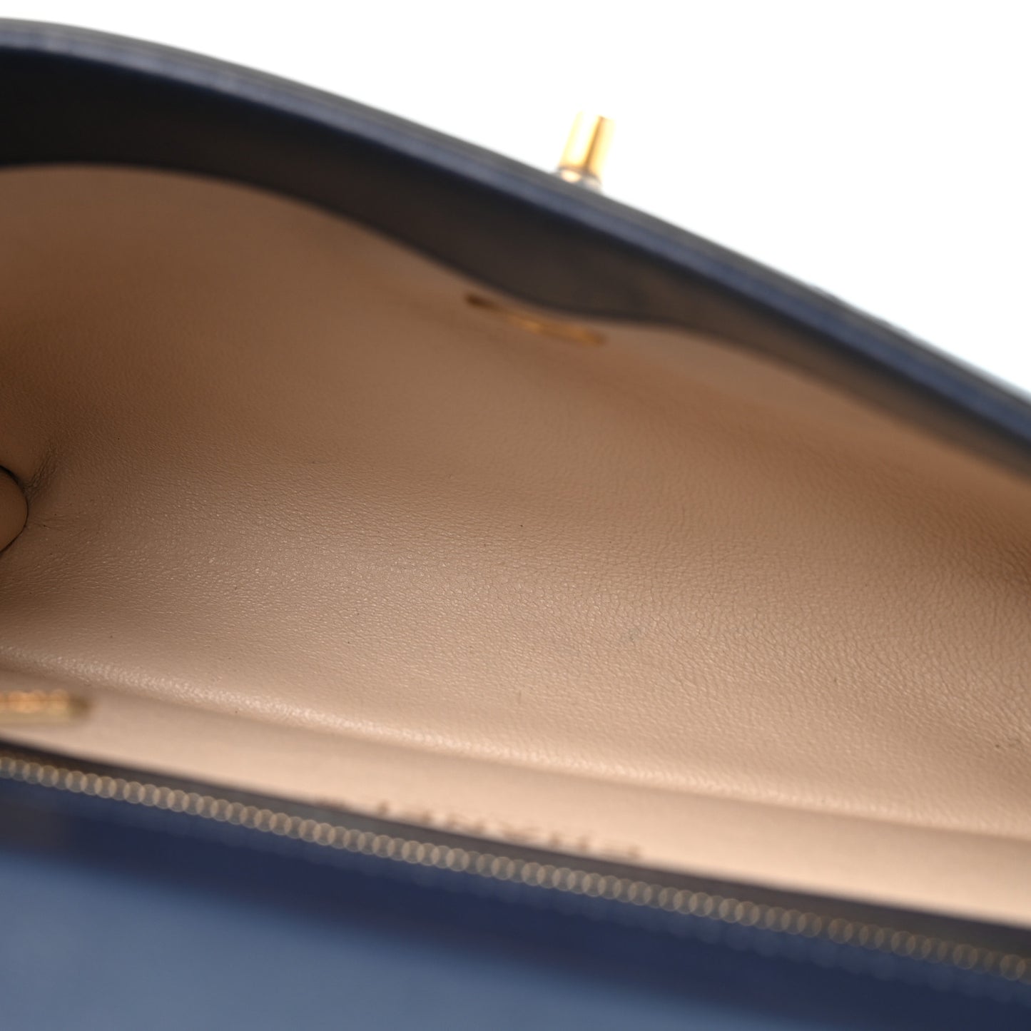 Lambskin Stitched Coco Luxe Small Flap Blue