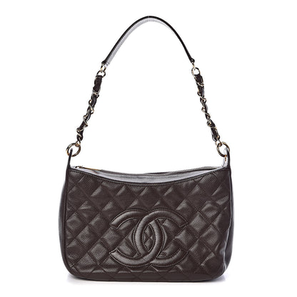 Chanel Caviar Quilted Timeless CC Shoulder Bag Brown 1 of 9