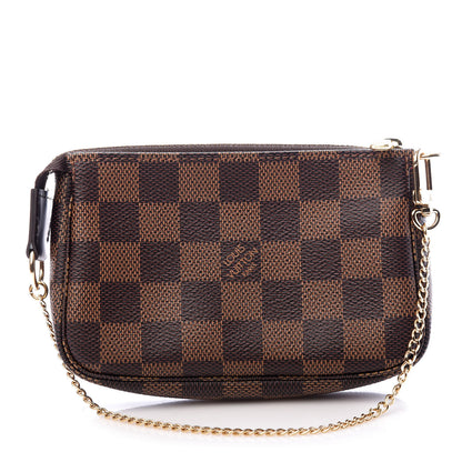 Louis Vuitton Damier Ebene Mini Pochette Accessories 1 of 8