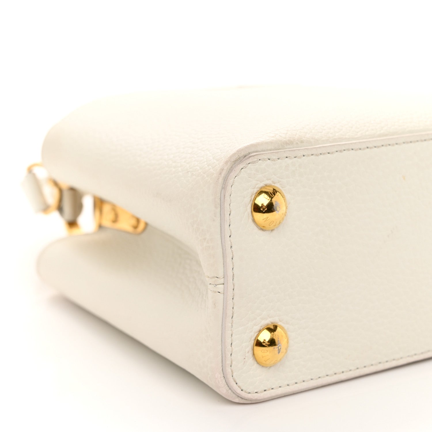 Louis Vuitton Taurillon Capucines BB Blanc Casse 8 of 10