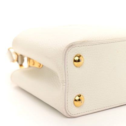 Louis Vuitton Taurillon Capucines BB Blanc Casse 8 of 10