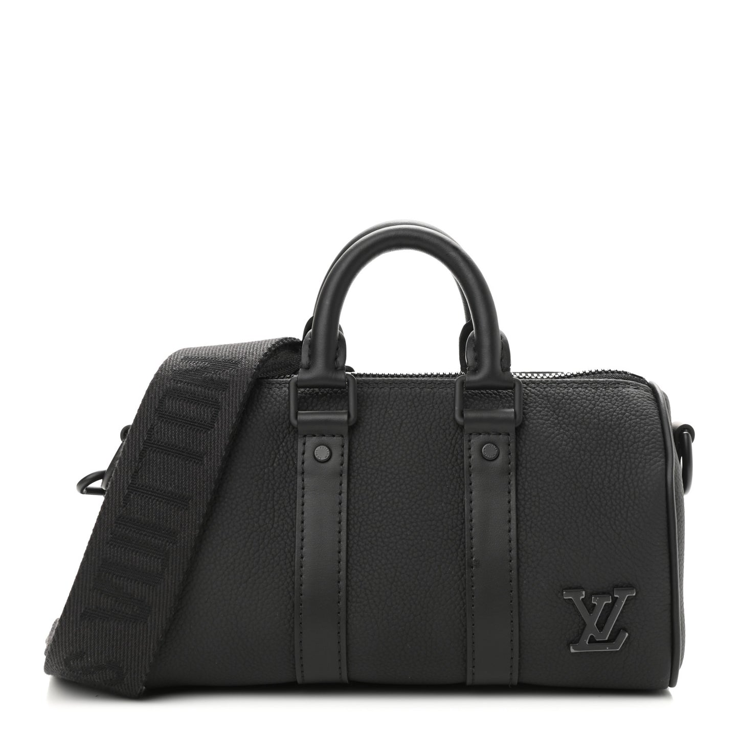 Grained Calfskin Aerogram Keepall XS Black