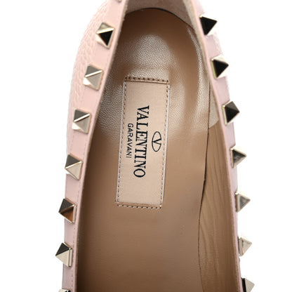 Valentino Garavani Pebbled Calfskin Rockstud 85mm Pumps 35.5 Rose Quartz 7 of 7