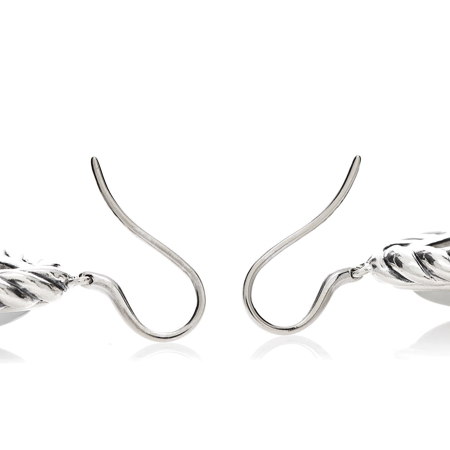 David Yurman Sterling Silver Moon Quartz Cable Drop Earrings 3 of 4