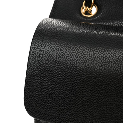 Chanel Caviar Quilted Maxi Double Flap Black 11 of 14