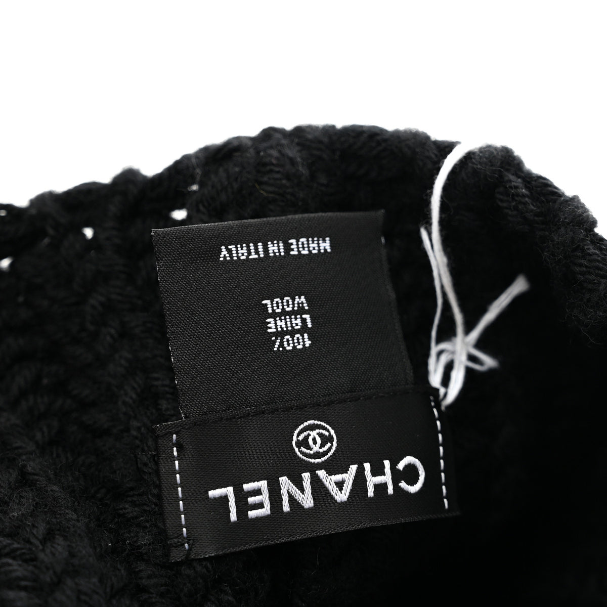 Wool CC Beanie Hat Black