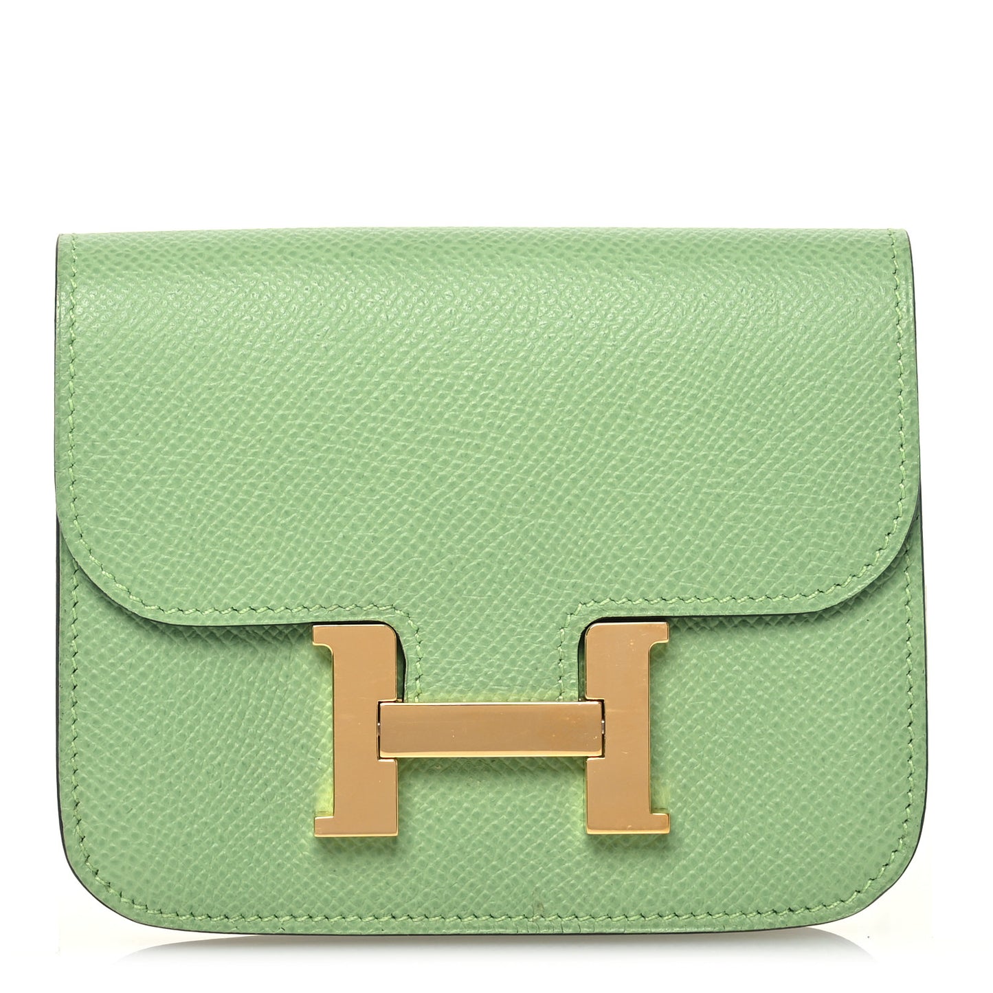 Epsom Constance Slim Wallet Vert Criquet