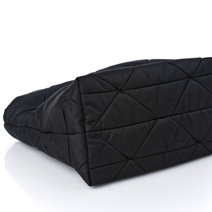 Prada Re-Nylon Nappa Triangle Quilted Padded Double Handled Zip Pocket Tote Black 8 of 9