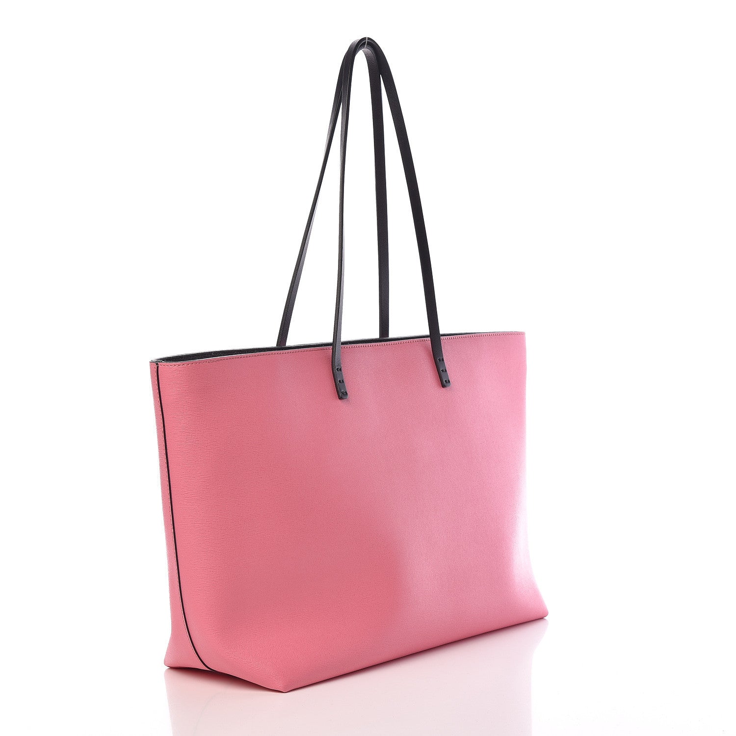 Fendi Vitello Elite Cuoio Monster Buggies Medium Roll Tote Lollypop Black 3 of 10