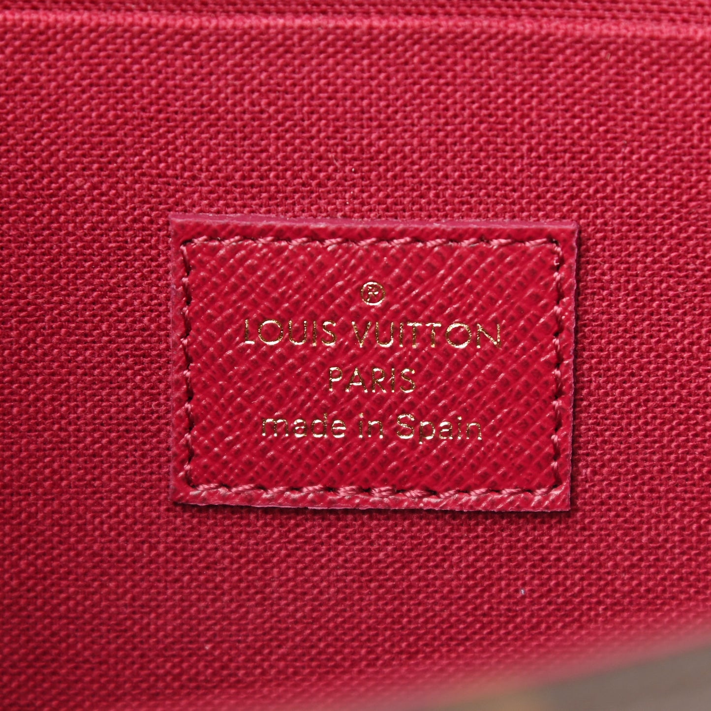 Monogram Pochette Felicie Chain Wallet Fuchsia