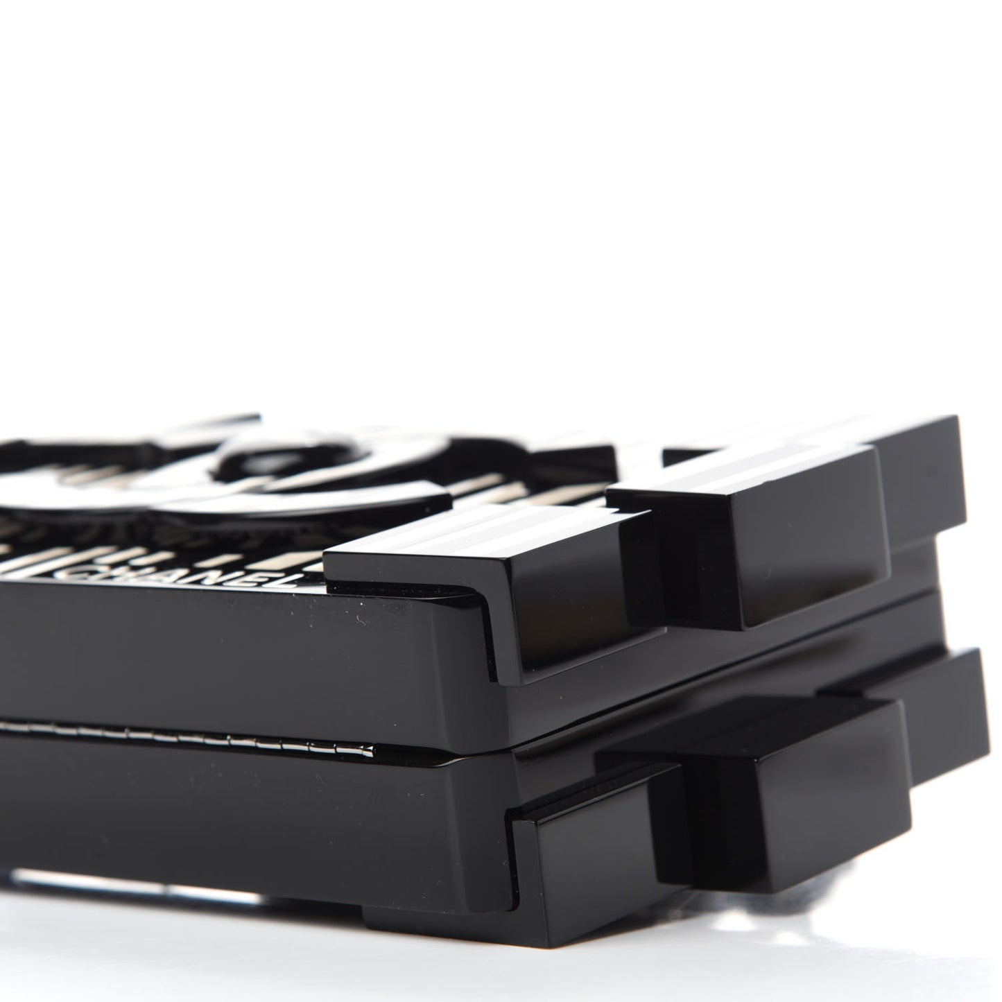 Plexiglass Barcode Boy Brick Lego Clutch Black