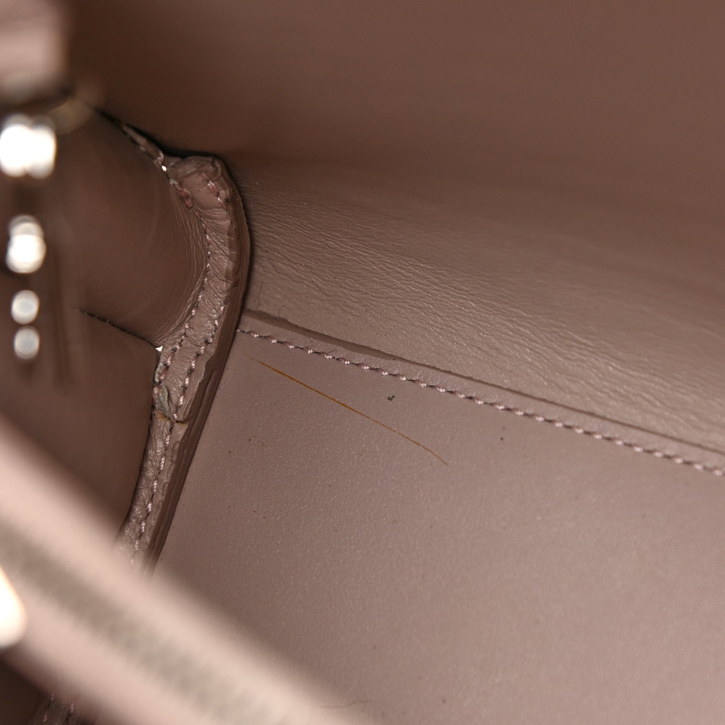 Calfskin Crocodile Embossed Baby Sac De Jour Rose Antic
