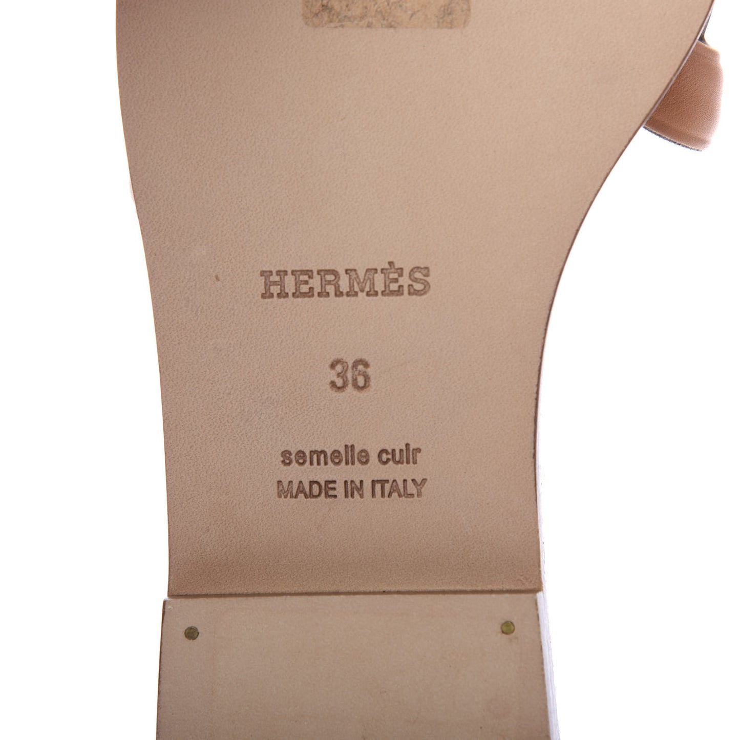 Calfskin Omaha Sandals 36 Gold