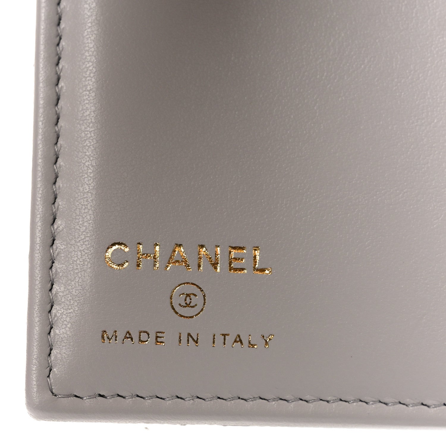 Chanel Caviar Quilted CC Passport Holder Grey 6 of 8