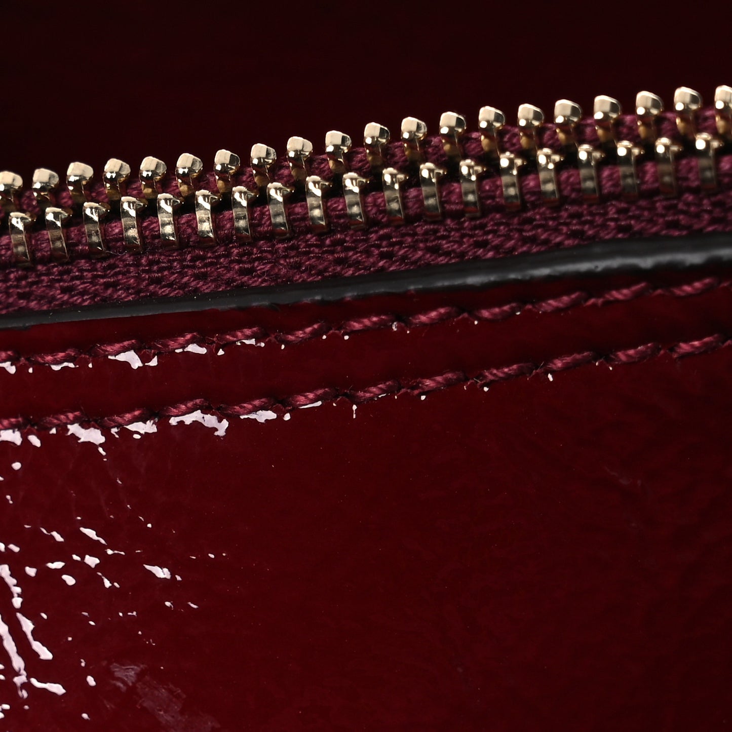 Crinkled Patent Small Dionysus Shoulder Bag Rosso Ancora Red