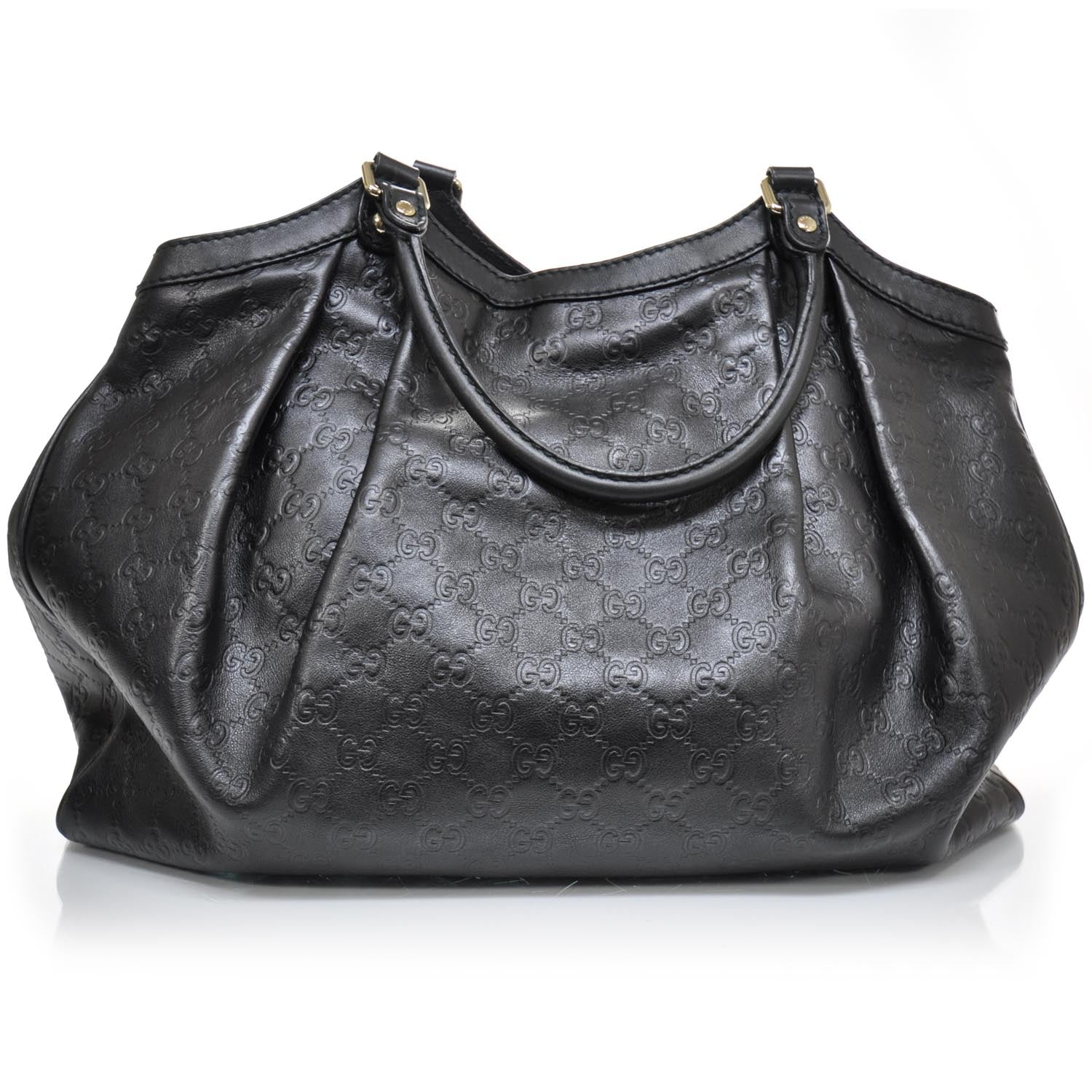 Gucci Guccissima Large Sukey Tote Black 4 of 6