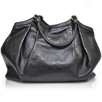 Gucci Guccissima Large Sukey Tote Black 4 of 6