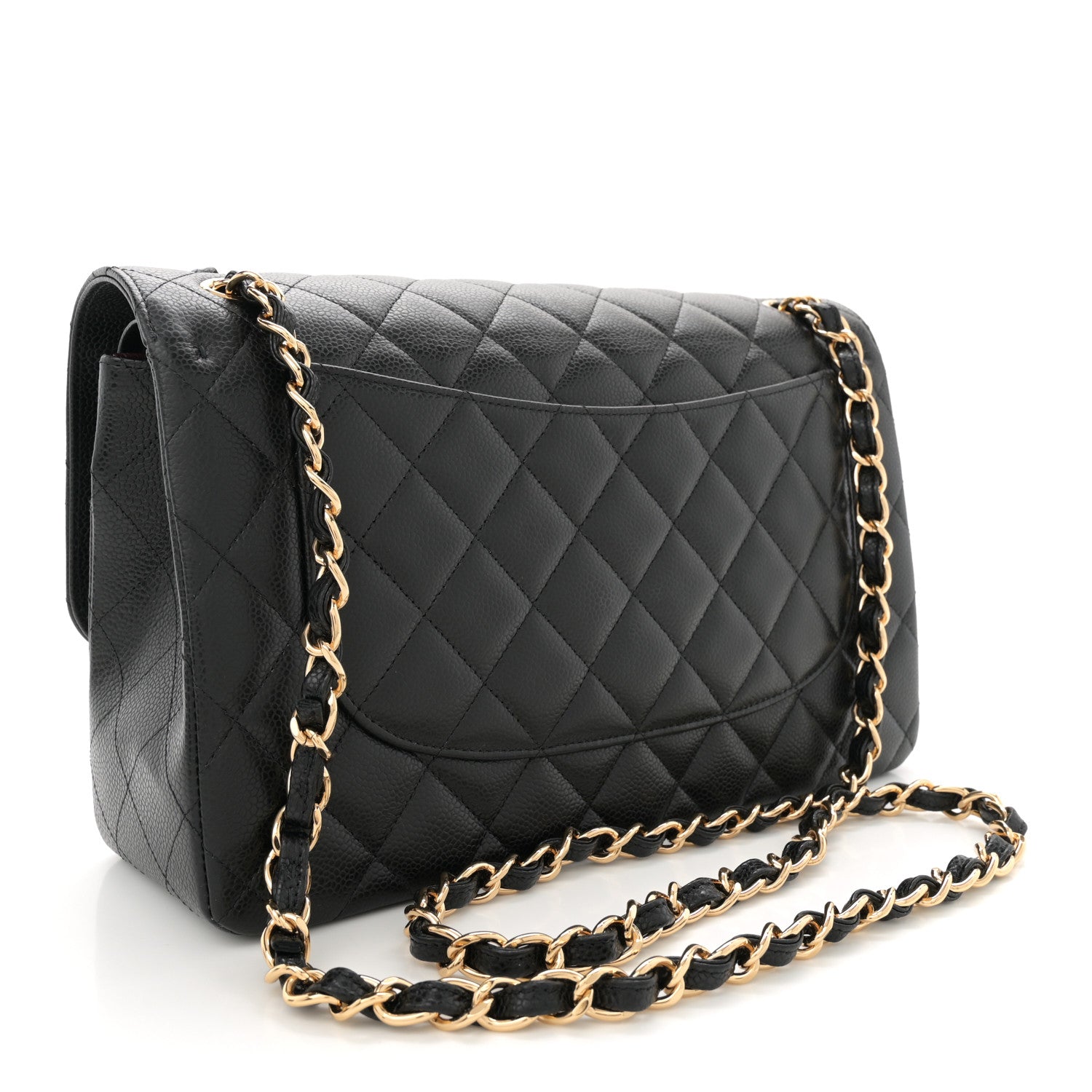 Chanel Caviar Quilted Jumbo Double Flap Black 3 of 11