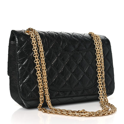 Chanel Aged Calfskin Quilted 2.55 Reissue 225 Flap Black 3 of 11
