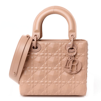 Christian Dior Calfskin Cannage Diamond Small My ABCDior Lady Dior Rose Des Vents 1 of 11