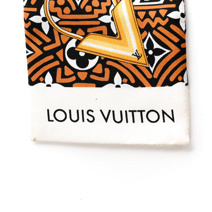 Louis Vuitton Silk Monogram Crafty Confidential Bandeau Caramel 2 of 5