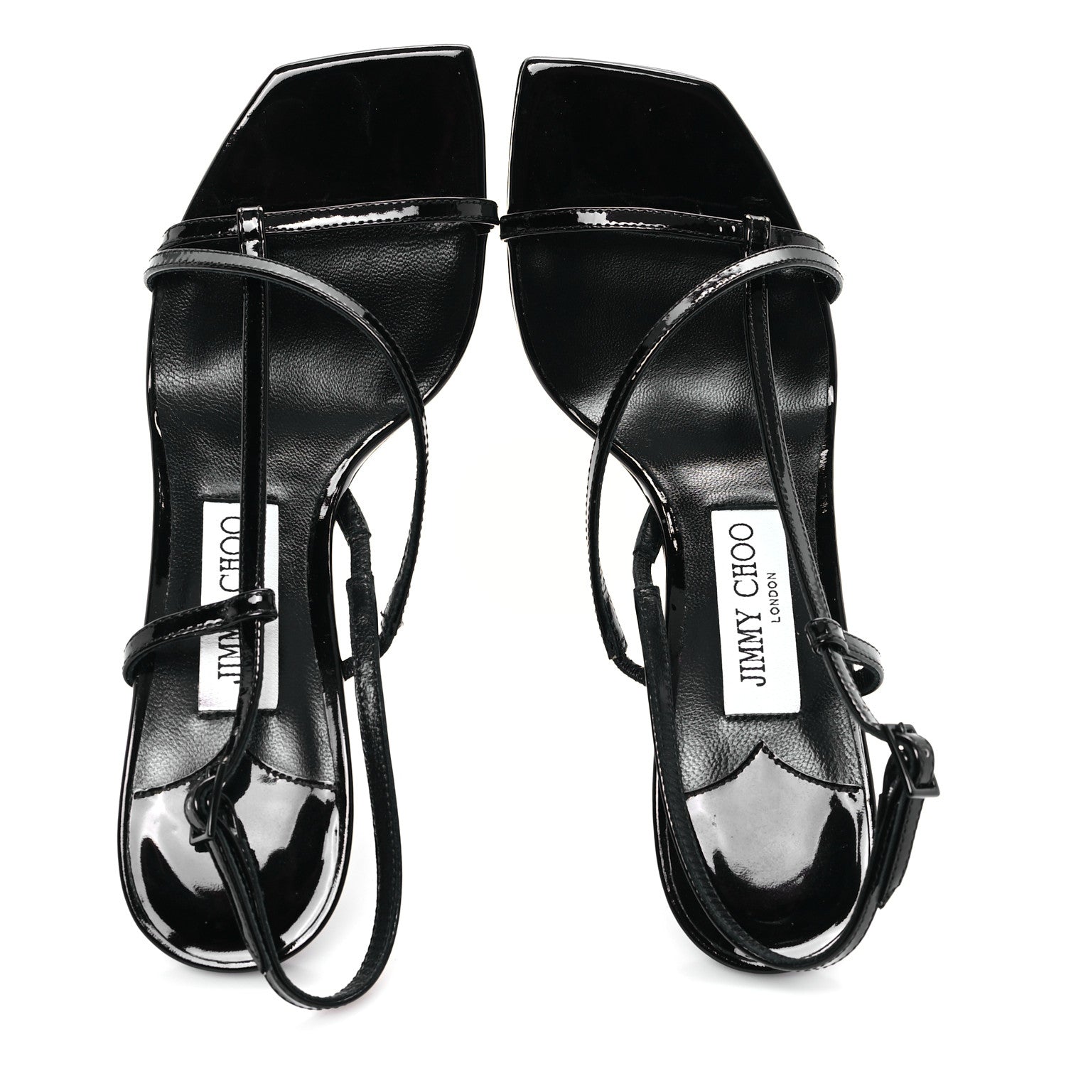 Jimmy Choo Patent Etana 80 Sandals 36.5 Black 2 of 10