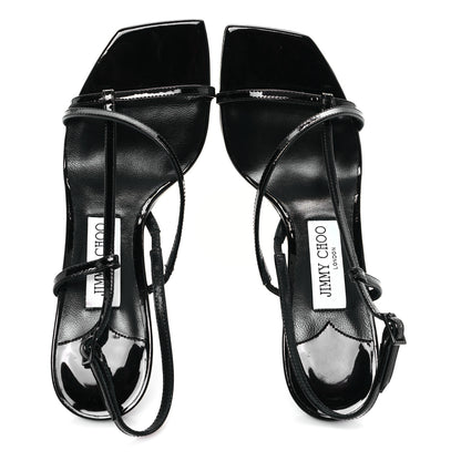Jimmy Choo Patent Etana 80 Sandals 36.5 Black 2 of 10