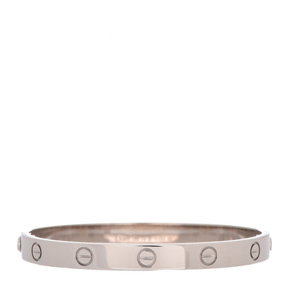 Cartier 18K White Gold LOVE Bracelet 17 3 of 7