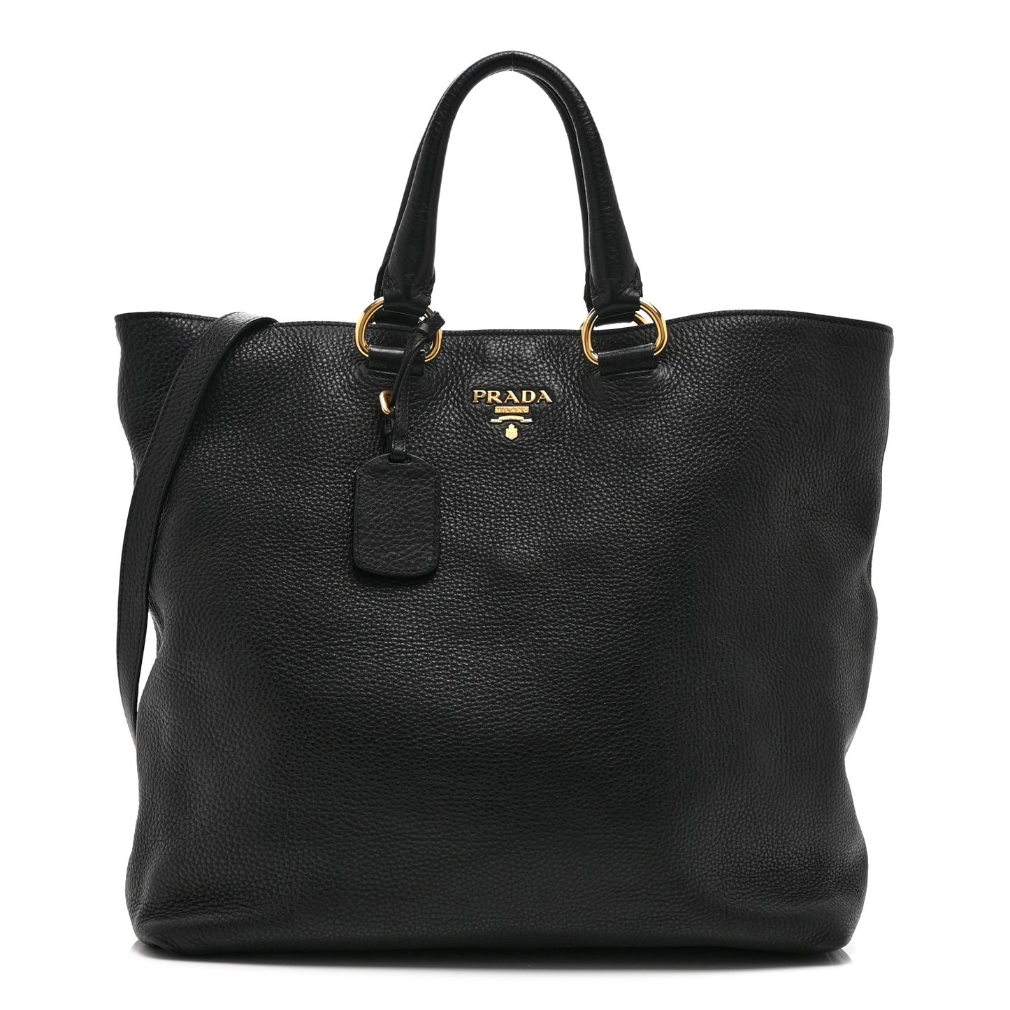 Vitello Daino Tote Black