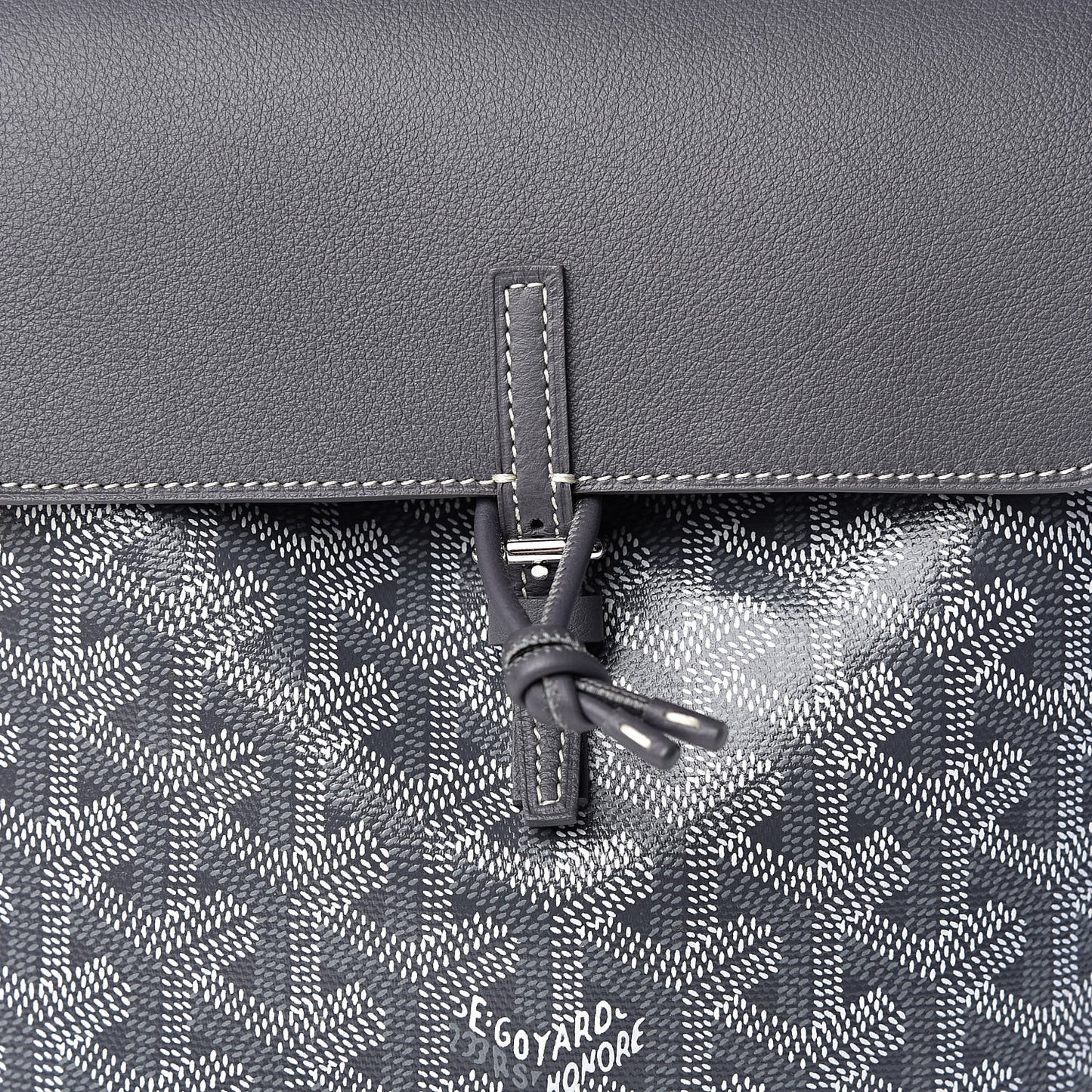 Goyardine Calfskin Mini Alpin Backpack Grey
