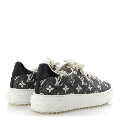 Louis Vuitton Denim Monogram Time Out Sneakers 39 5 of 12