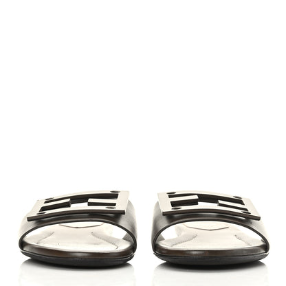 Fendi Vitello Cuoio Baguette Flat Slide Sandals 36.5 Maya 2 of 8