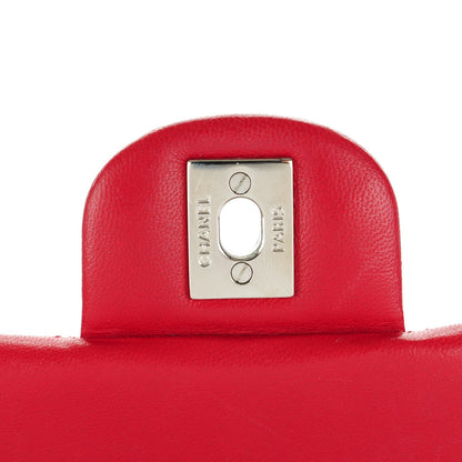 Chanel Lambskin Quilted Mini Square Flap Red 6 of 9