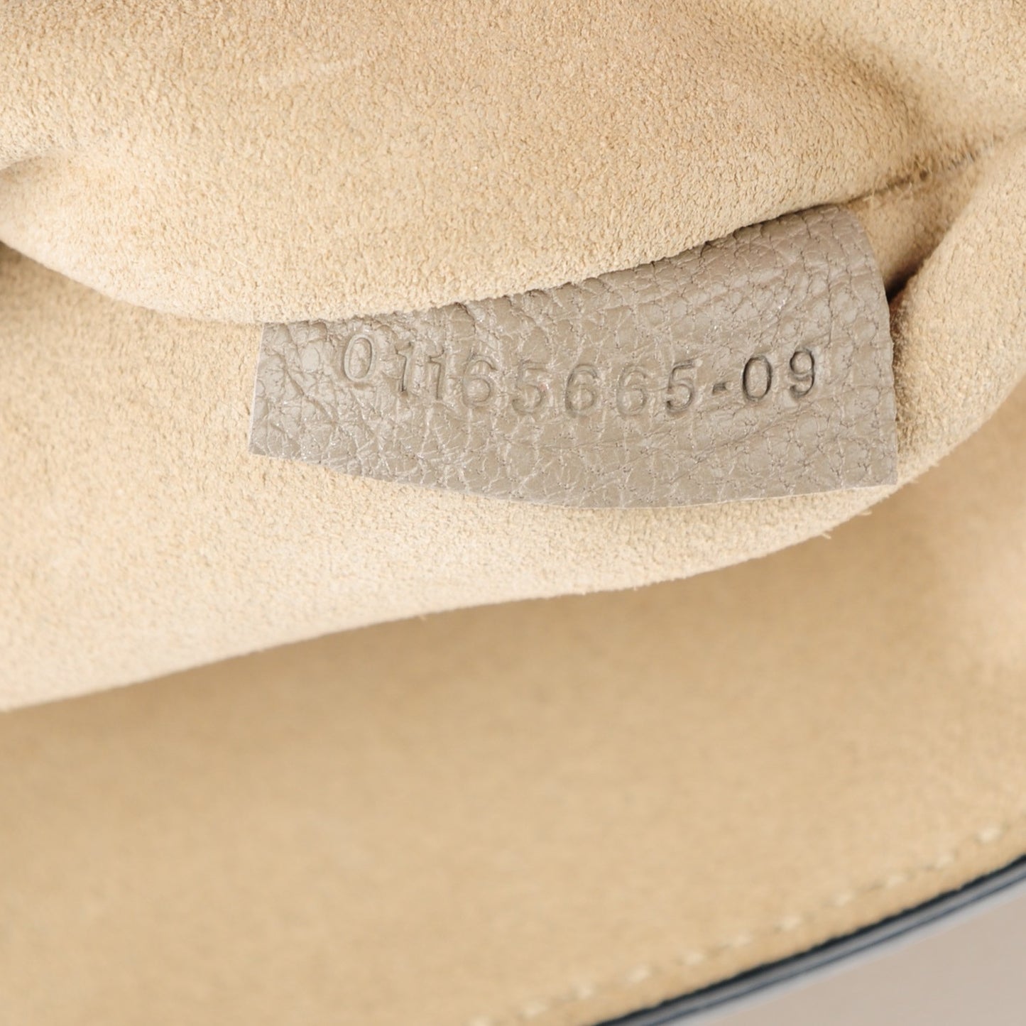 Grained Lambskin Drew Shoulder Bag Motty Grey