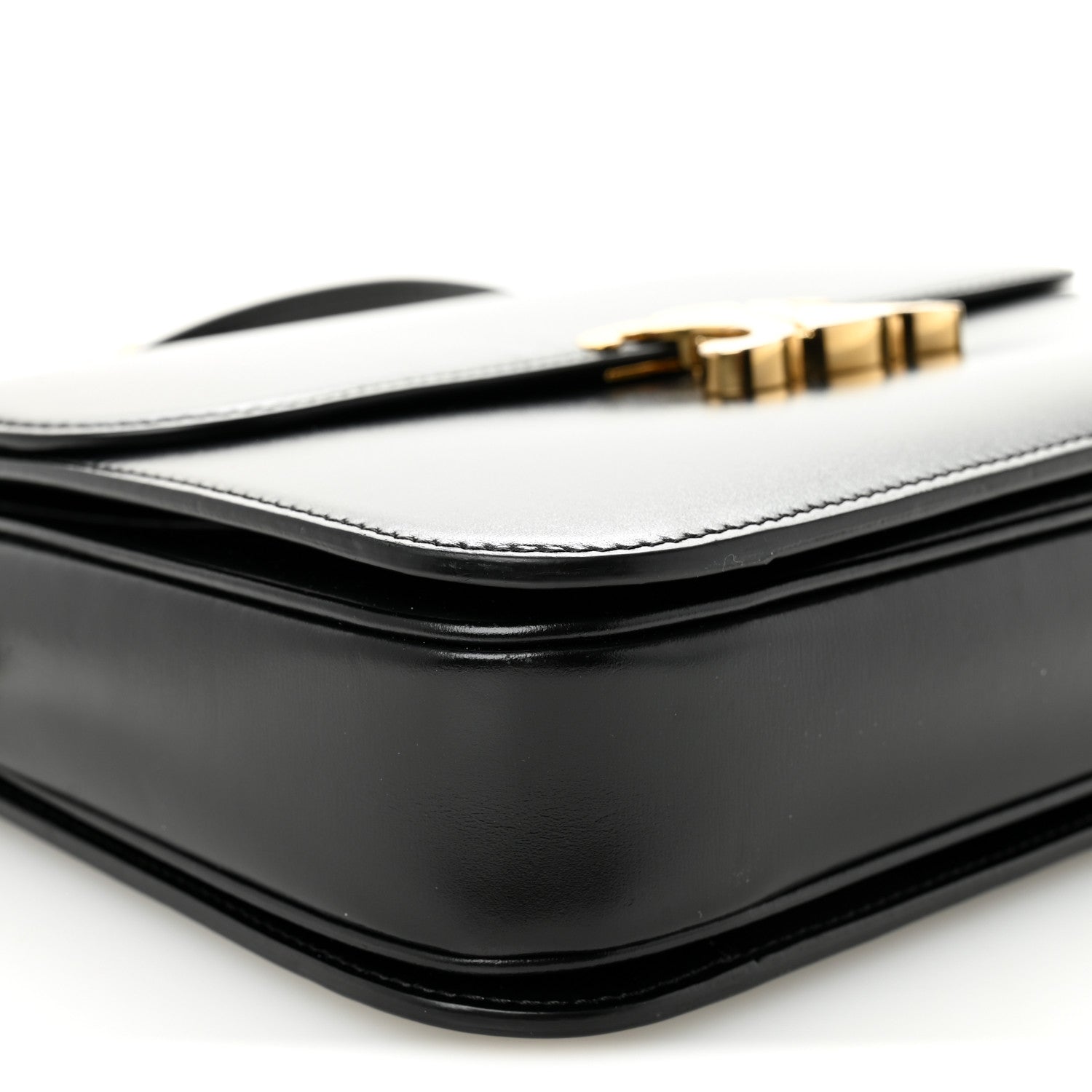 Celine Shiny Calfskin Large Triomphe Black 9 of 12
