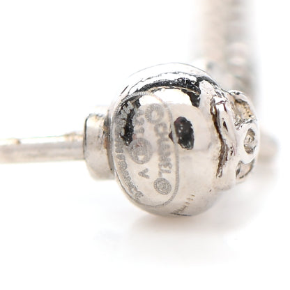 Chanel Baguette Crystal CC Drop Earrings Silver 4 of 4