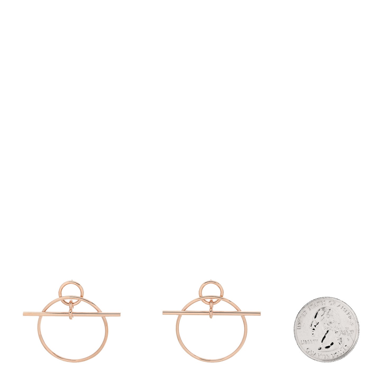 18K Rose Gold PM Loop Earrings