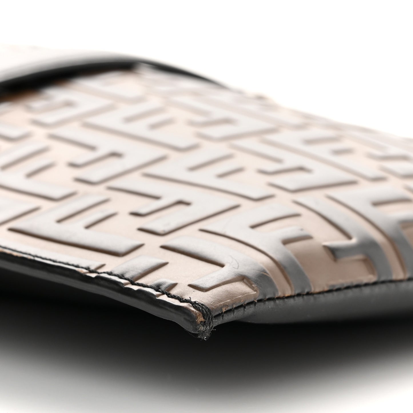 Vitello Century Bi-Color FF 1974 Embossed Messenger Maya Black