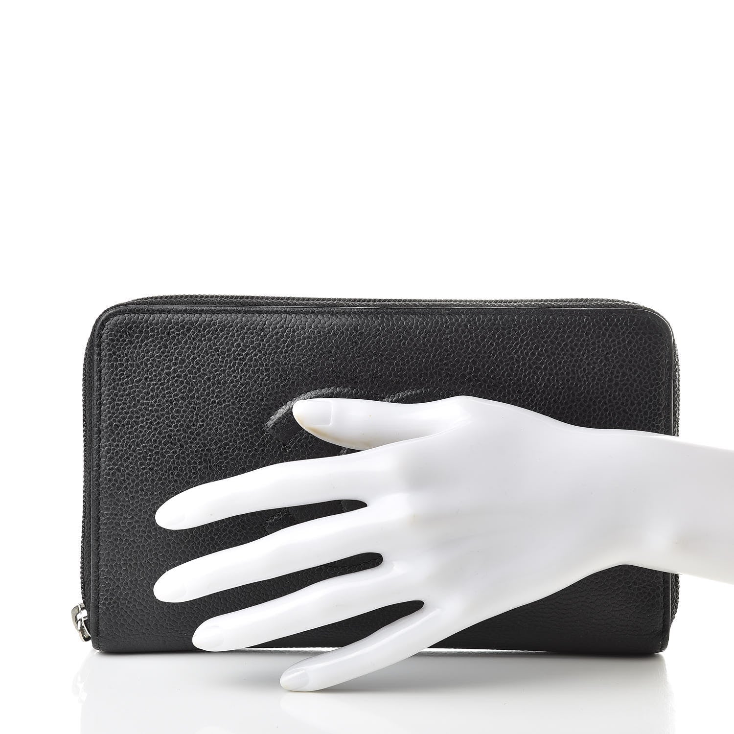 Chanel Caviar Large Timeless CC Zip Around Organizer Wallet Black 2 of 13