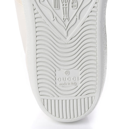 Gucci Calfskin Stripe Womens New Ace Sneakers 39 New Mystic White Ecru Red Flame 7 of 10